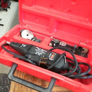 BLUE POINT YA3950A ROTARY TOOL WITH BITS IN RED CASE