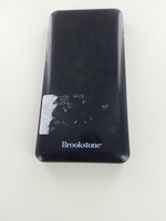 Brookstone 10,000 mAh Luxury Leather Power Bank With LED Battery Life Indicator 
