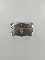 BUCKLE LONGHORN STEER OR FRONTIER HOTEL