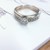 White Gold Wedding Set 14kt 3.82gms .40 Princess Cut Centerpiece Diamond