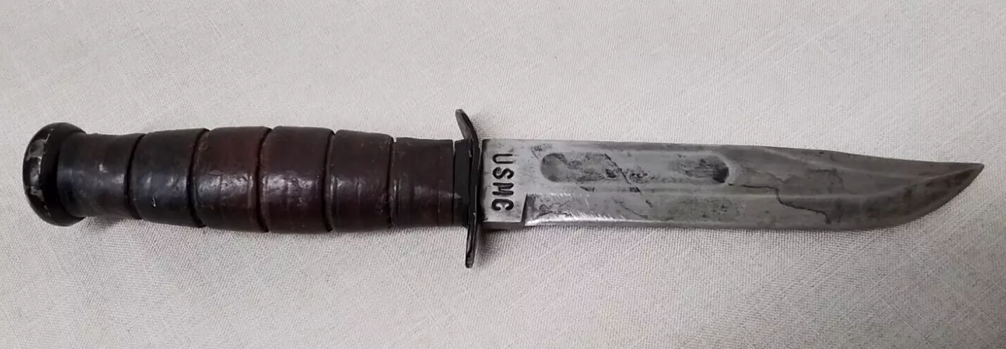 ORIGINAL KABAR KNIFE KA-BAR OLEAN NY USMC 5" BLADE