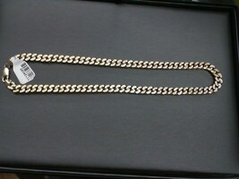  Chain 18K OVER STERLING DORADO ICED CUBAN CHAIN