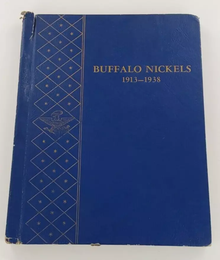 Buffalo Nickel Collection Nickels Lot 1913-1938 in Whitman Album 57-rare coins