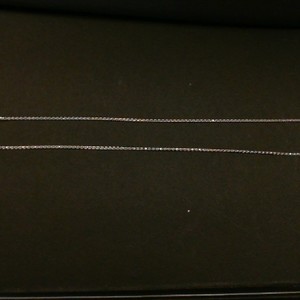  WHITE GOLD NECKLACE 16"
