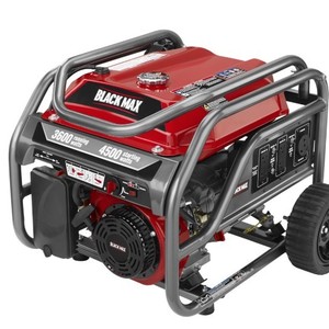 Black Max 3600W Gas Generator with Auto Shutdown, Carb-Compliant