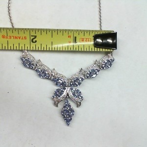 STS 925 NECKLACE TANZANITE AND DIAMOND BUTTERFLY DESIGN