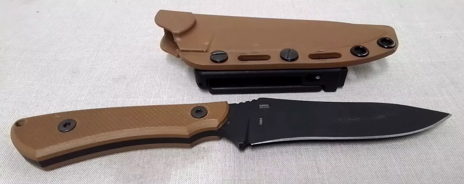 CRKT 2083 Ramadi Fixed Blade Knife SK5 Steel G10 Brown Handle