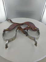 No Brand Spurs, M POST 03, w/ Leather Straps