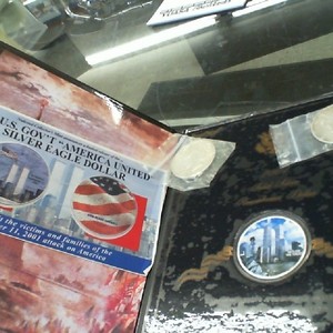 Silver US Peace Dollar or 9/11 Commemorative Silver Round
