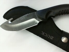 Buck 393-G Knife w/ Gut Hook & Nylon Sheath