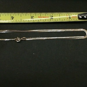  FLAT "S" CHAIN 14K YELLOW GOLD 