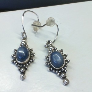  Silver 0.925% 6.00gms Sterling and Blue Kyanite Earrings