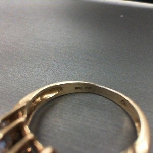 Ring CHAMPAGNE DIAMOND CLUSTER RING 20EA APROX .10CT EA 10K YELLOW GOLD