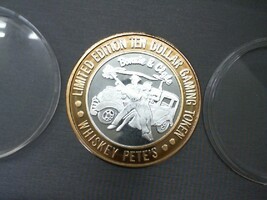 . .LIMITED EDITION TEN DOLLAR GAMING TOKEN - WHISKEY PETES - BONNIE AND CLYDE - 