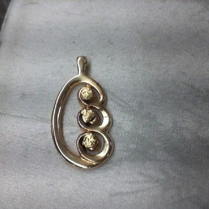  Gold 14kt 2.80gms Pendant GOLD NUGGET PENDANT