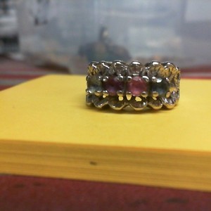  Gold 14kt 6.50gms Ring WHITE GOLD MULTI-STONE RING