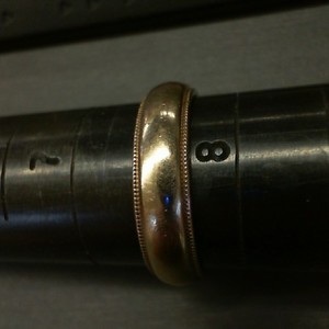  12K YELLOW GOLD BAND