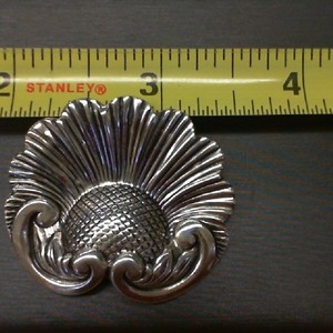 . .STERLING BY JEWELART PIN - SUNFLOWER?