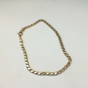  Fancy Gold Link 14kt 2.60gms Bracelet, 7"
