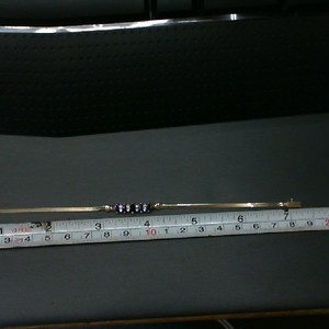  14K YELLOW GOLD BRACELET WITH MARQUISE CUT SAPPHIRES AND DIAMOND ACCENTS