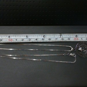  STERLING SILVER BOX CHAIN WITH STERLING GREEK WARRIOR SPARTAN HELMET PENDANT