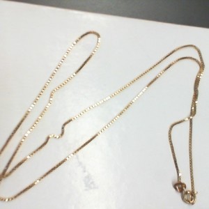  Yellow Gold 14kt Box 2.10gms Chain FINE 18" GOLD BOX LINK CHAIN
