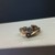  Yellow Gold 14kt 3.40gms Multiple Diamond & Flowers Ring, Size 5.5