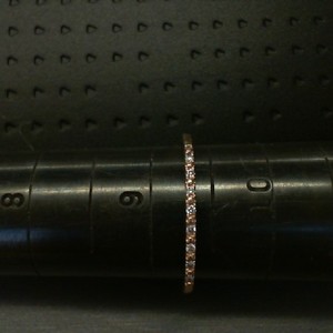 . .14K ROSE GOLD AND DIAMOND BAND