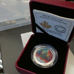 2014 Canadian Lenticular Christmas Tree Coin