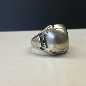  Vintage Rustic Sterling Silver 0.925% 5.20gms Dome Ring, Size 6.5