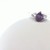  Silver 0.925% 1.50gms Ring with Teardrop Amethyst, Size 7.25