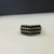  Yellow Gold 10kt 3.30gms Pave Dark Blue Sapphire Ring, Size 10