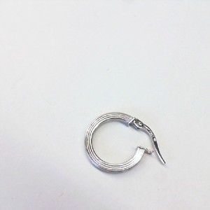  White Gold 18kt 0.60gms Single Hinged Hoop Earring