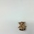  2.10gms Vintage Tau Kappa Epsilon Skull Pin 10k Gold -Seed Pearls & Ruby Eyes