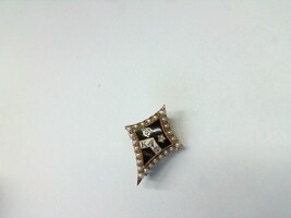  Yellow Gold 10kt 2.20gms SEED PEARL 1931 PI KAPPA ALPHA FRATERNITY PIN