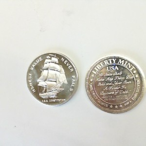 Bullions Silver Bullion rounds  - Liberty Mint - 999+ Silver - 1 Ounce