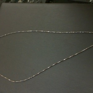  Sterling Silver Fine Box Chain 0.925% 1.80gms, 18"