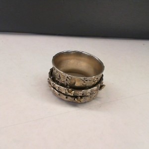  Sterling Silver 0.925% 8.60gms Honey Bee Spinner Ring, Size 8.75