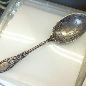 Silverware Whiting 1875 Whiting Arabesque Sterling Silver Pudding Spoon