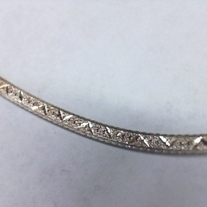 Sterling Silver 0.925% 6.10gms Fancy Flat Brushed Design Chain, 24"