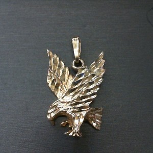 14K GOLD EAGLE PENDANT