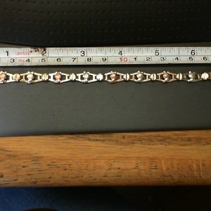 10K MULTI TONE GOLD BRACELET WITH BUNNYS