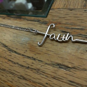 Sterling Silver 0.925% 4.10gms "Faith" Necklace