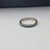 Sterling Silver 0.925% 2.40gms Eternity Ring with Green Jewels, Size 10