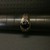  1CT OVAL ONYX SET IN 10K YELLOW AND WHITE GOLD RING