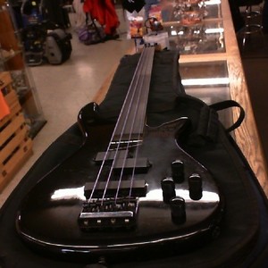Rogue Series III Black Electric Bass Guitar w/ Soft Case