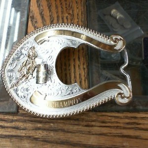 Montana Silversmiths Barrel Racing Belt Buckle