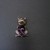  CAT PENDANT/PIN WITH TEAR DROP AMETHYST STONE