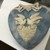 Heart Shaped Incolay Stone Blue - Doves & Ribbons Box