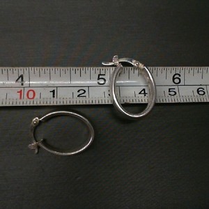 STERLING SILVER OVAL EARRINGS